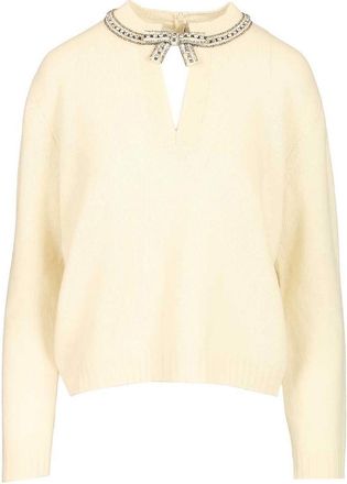 Valentino Garavani Virgin Wool Sweater With Embroidery