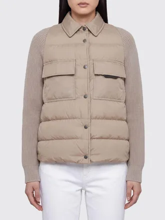 Brunello Cucinelli Piumino corto trapuntato in nylon, seta e cashmere