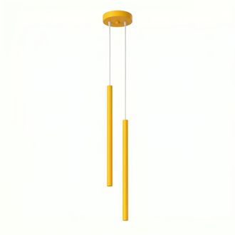 Sollux Lighting L&aacute;mpara colgantes amarillo acero alt. 118 cm