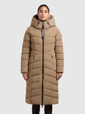 Khujo Steppmantel KHUJO FISKA, Damen, Gr. XXL (44), cookie beige, Steppware, Obermaterial: 100% Polyester. Futter: 100% Nylon. Wattierung: 100% Polyester, u