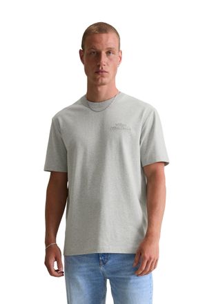 Marc O'Polo Denim T-Shirt MARC OPOLO DENIM, Herren, Gr. XXL, light gravel melange, Single Jersey, Obermaterial: 100% Baumwolle, relaxed fit, Rundhals, Shirts T-Shirt, r