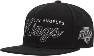 Mitchell & Ness Mens Mitchell & Ness Black Los Angeles Kings Core Team Script 2.0 Snapback Hat at Nordstrom