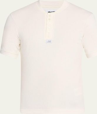 Magliano Mens Nudo Serafino Ribbed Henley T-Shirt
