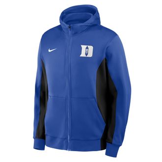 Nike Duke Game Nike Mens Dri-FIT College Full-Zip Hooded Jacket in Blue | 03V607S8DU-JP3
