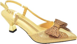 Generic Womens Shoes and Bags Set Sparkly Rhinestone Bow Decorated Stiletto High Heel Shoes Evening Handbag