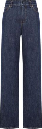 Fendi Jeans 5 Tasche A Vita Alta Con Gamba Dritta-Donna