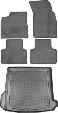 OEM Juego De Alfombrillas De Goma Para Coche Y Maletero Para Audi Q8 4m Suv (5 Puertas) A Partir De Julio De 2018