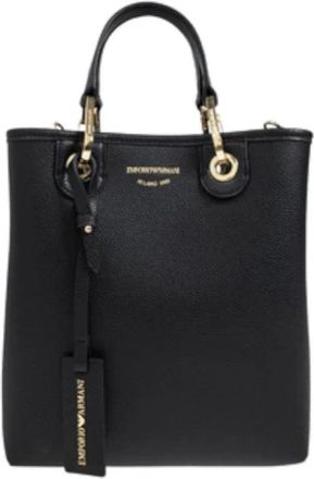 Emporio Armani My EA Schoudertas - Dames - Shoppers - Zwart - ONE Size - Leer - Tassen