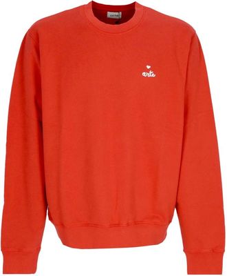 Arte Rode Heart Crewneck Sweatshirt - Heren - Sweatshirts - Rood - XL - Katoen - Hoodies & sweatvesten