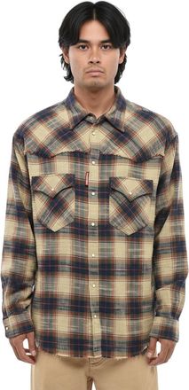 Dsquared2 Beige Relaxed Check Shirt