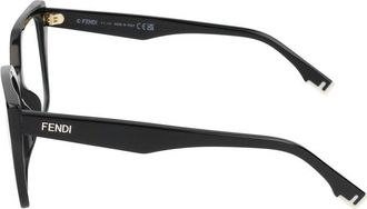 Fendi Maison Fendi FE50002I Oversize Square-Frame Eyeglasses - Black