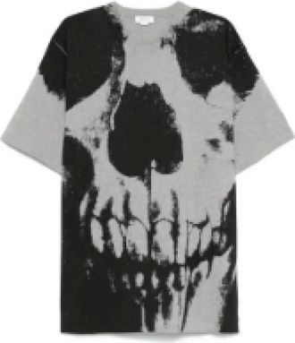 Alexander McQueen Tops, Heren, Veelkleurig, L, Katoen, Casual Katoenen T-shirt