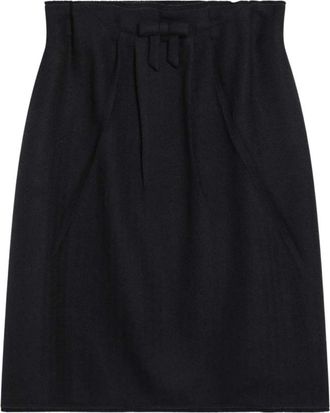 Prada Short Skirts, female, Blue, XS, Blue Pencil Skirt