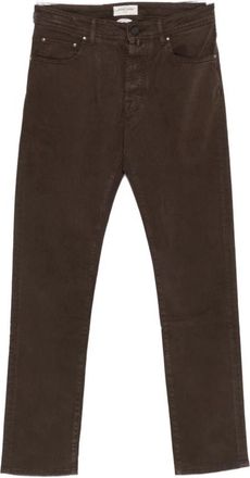 Jacob Cohen Bruine broek voor mannen Aw 25 - Heren - Straight fit broeken - Bruin - W31 - Broeken