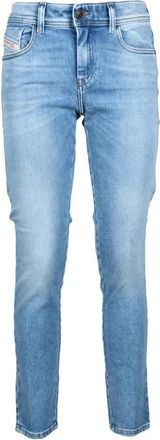 Diesel Slim-fit Jeans - Dames - Slim Fit Jeans - Blauw - W29 - Katoen - Jeans