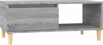 vidaXL Vidaxl - Mesa De Centro Madera Contrachapada Gris Sonoma 90x50x36,5 Cm