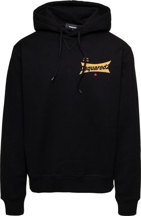 Dsquared2 Black Graphic Hoodie