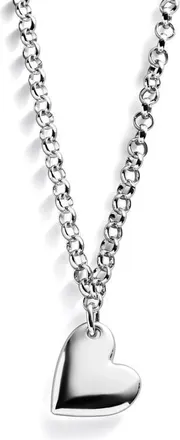 BaubleBar Millie Long Bubble Heart Necklace in Silver at Nordstrom
