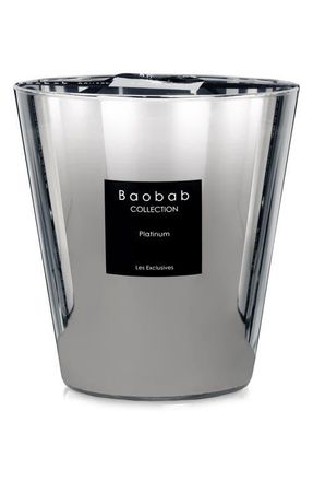 Baobab Les Exclusives Platinum Silver Candle in Shiny Silver at Nordstrom