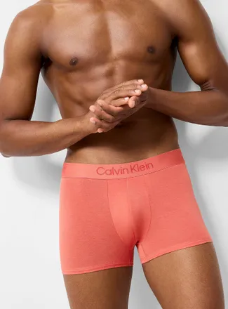 Calvin Klein Mens 3 colourful ultra-soft trunk Modal