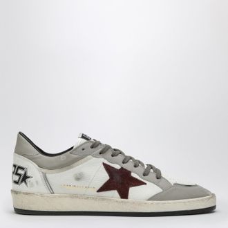 Golden Goose Ball Star sneaker white/taupe/burgundy
