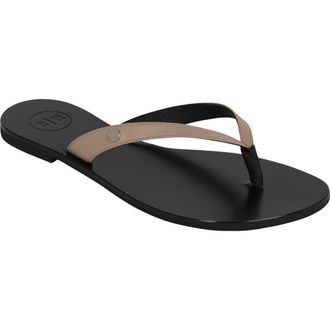 Bella | Ha Italian Leather Handmade Flip Flop in Natural at Nordstrom, Size 6Us