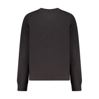 Tommy Hilfiger Logo-Print Cotton Sweatshirt - Black