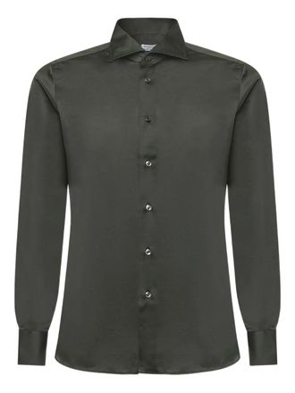 Borriello button-up shirt - men - Cotton - 41 - Green