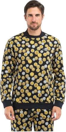 Moschino Katoenen Sweater met Ronde Hals - Heren - Sweatshirts - Veelkleurig - M - Katoen - Hoodies & sweatvesten