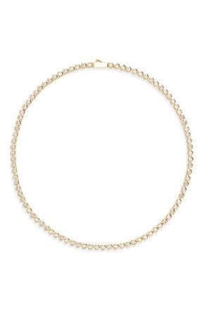 Bracha Mali Cubic Zirconia Tennis Necklace in Gold at Nordstrom