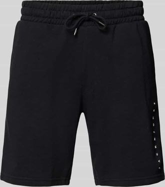 Jack & Jones Jack & Jones Sweatshorts mit Label-Detail Modell GORDON in Black, Gr&ouml;&szlig;e S