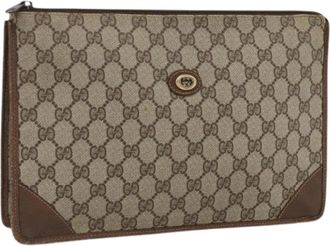 Gucci Pre-owned Clutches, female, Beige, Size: ONE SIZE Pre-owned Plastic Clutch
