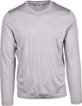 Herno Tops, Heren, Grijs, M, Long Sleeve Tops