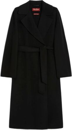 Max Mara MstCles Mantel - Dames - Mantels - Zwart - Maat: M Zijde