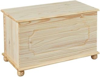 Dmora Banc Conteneur, En Pin Massif Coloris Naturel, 89x47x53 Cm - Dmora