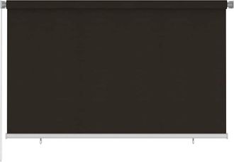 vidaXL Persiana Enrollable De Exterior 245(ancho)x140(alto)cm Hdpe Marr&oacute;n Vidaxl