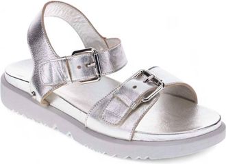Revere Comfort Shoes Womens Cyprus Sandal In Silver