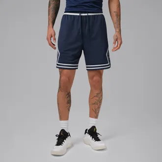 Nike Jordan Mens Jordan Sport Dri-FIT Mesh Diamond Shorts in Blue | HF9910-411