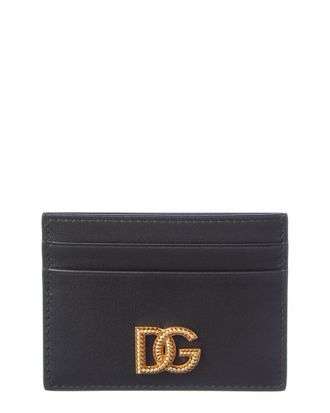 Dolce & Gabbana Dg Logo Leather Card Holder