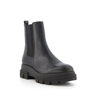 Dune London Womens Ladies Provenses - Leather Chunky Sole Chelsea Boots - Black - Size UK 8