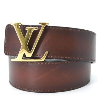 Louis Vuitton Pre-owned Standard Belt - Heren - Pre-owned - Bruin - Maat: ONE Size Leer