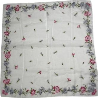 Dior Pre-owned Vintage Zijden Sjaal - Dames - Vintage Accessoires - Veelkleurig - ONE Size - Vintage