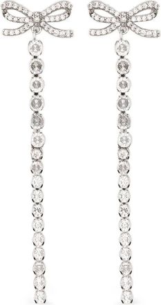 Self Portrait Bow-embellished Drop Earrings