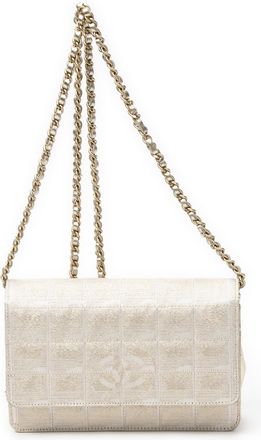 Chanel Pre-owned Womens New Travel Line Wallet on Chain Shoulder Bag - Beige - One Size