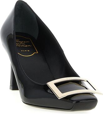 Roger Vivier Womens Trompette Pump Black Calfskin Leather