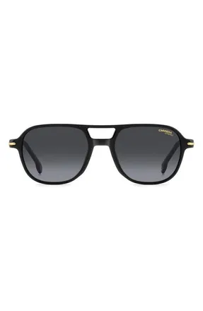 Carrera CA 392/S 54mm Square Sunglasses in Black/dark Grey Sf at Nordstrom