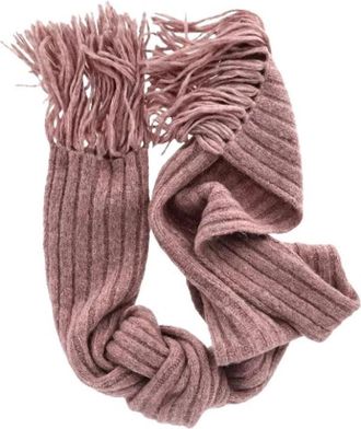 Acne Studios Pre-owned Rib Knit Scarf - Dames - Vintage Accessoires - Roze - ONE Size - Wol - Vintage