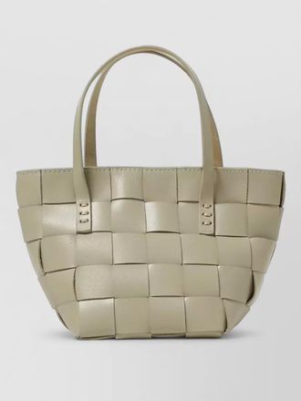 Dragon Diffusion artisanal woven shoulder tote bag woman