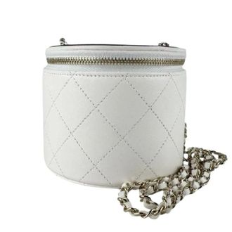 Chanel Pre-owned Mini Bags, female, White, Size: ONE SIZE Pre-owned Vintage Mini Shoulder Bag