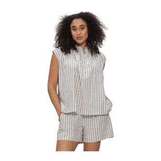 Knit-ted Rose Blouse - Dames - Blouses & Shirts - Veelkleurig - Maat: L Linnen